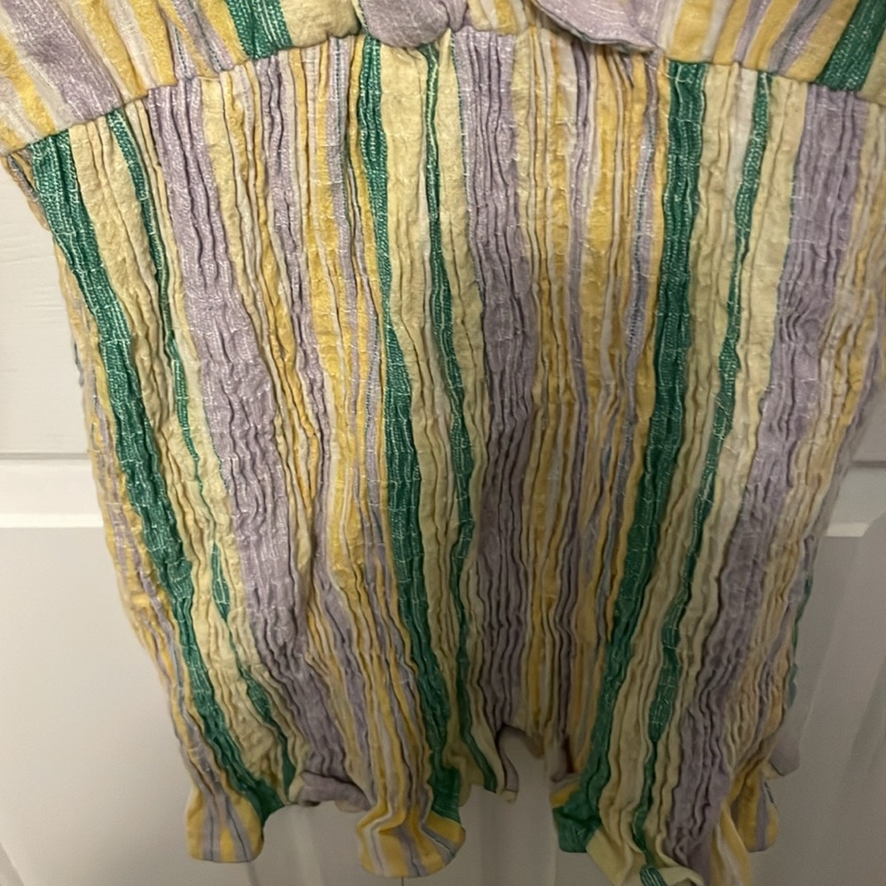 Zara Sz Medium Smocked Skirt Dress GUC BSC - Picture 3 of 7